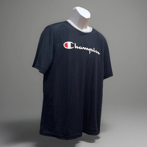 Champion T4504 Reversible Mesh T-Shirt Double Dry Moisture Management Medium - Picture 4 of 4